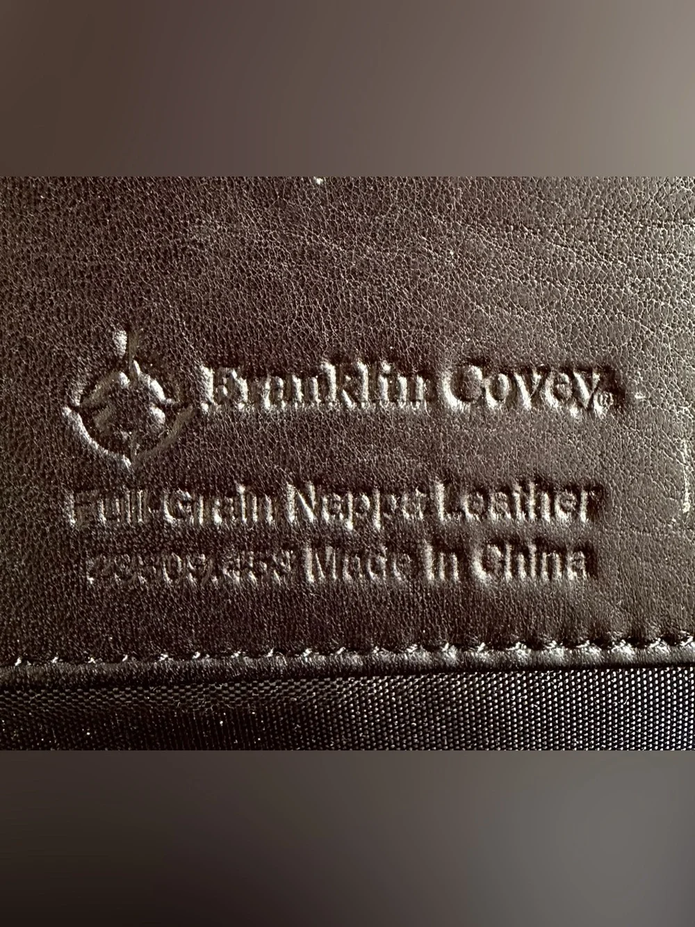 Franklin Covey Black Nappa Leather Convertible Backpack Sling Silver Hardware
